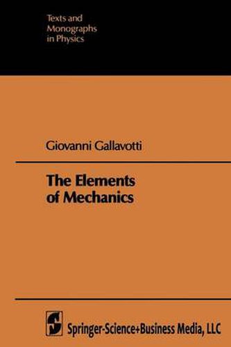 Cover image for The Elements of Mechanics