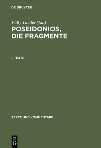 Cover image for Poseidonios, Die Fragmente: I. Texte. II. Erlauterungen