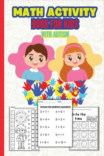 Cover image for Math Activity Book For Kids With Autism