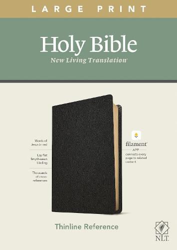 Cover image for NLT Large Print Thinline Reference Bible, Filament Edition
