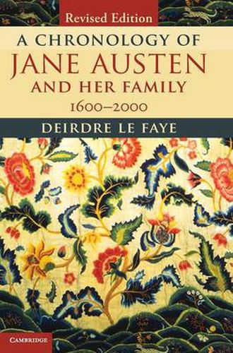 Cover image for A Chronology of Jane Austen and her Family: 1600-2000