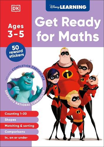 Cover image for Disney Learning Get Ready for Maths (Ages 3-5)