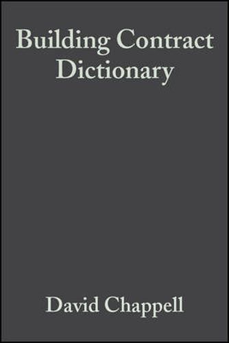 A Building Contract Dictionary