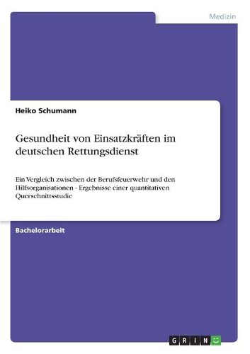 Cover image for Gesundheit von Einsatzkraften im deutschen Rettungsdienst