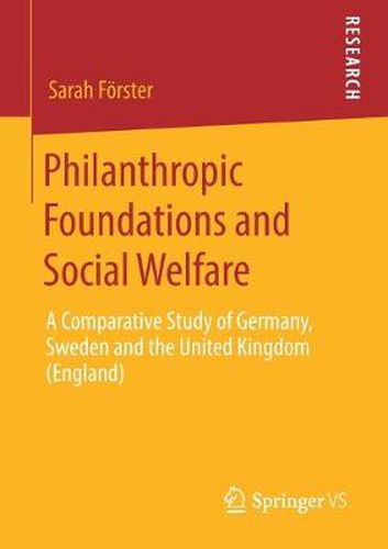 Cover image for Philanthropic Foundations and Social Welfare: A Comparative Study of Germany, Sweden and the United Kingdom (England)