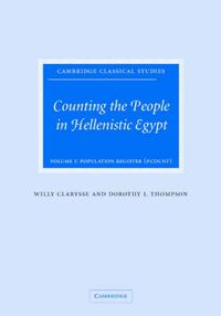 Cover image for Counting the People in Hellenistic Egypt 2 Volume Hardback Set