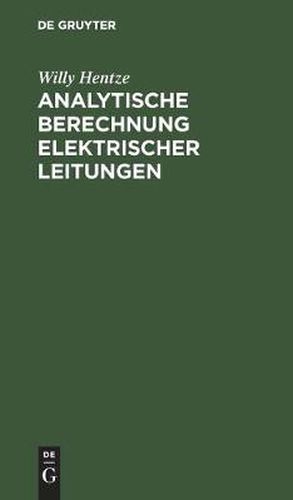 Cover image for Analytische Berechnung Elektrischer Leitungen