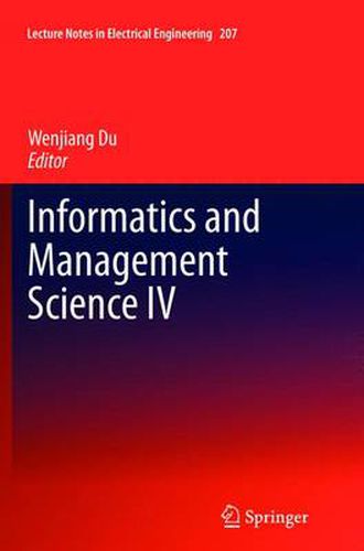 Cover image for Informatics and Management Science IV