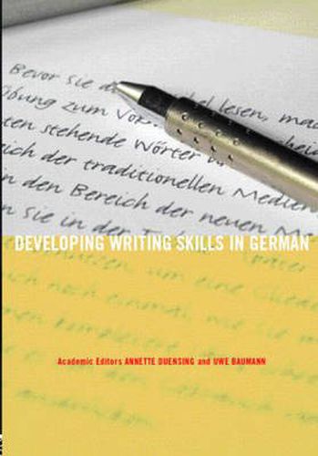 Cover image for Developing Writing Skills in German