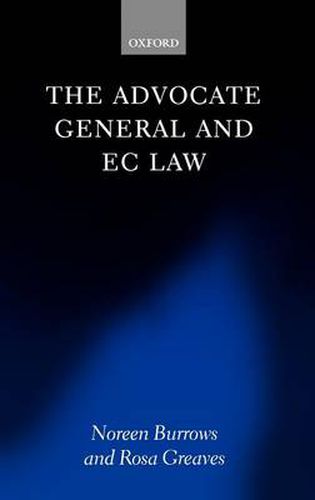 Cover image for The Advocate General and EC Law