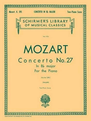Cover image for Concerto No. 27 in Bb, K.595: Two Pianos, Four Hands