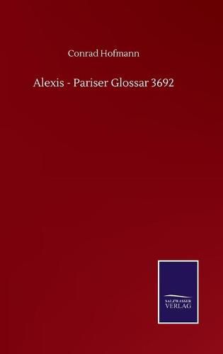 Cover image for Alexis - Pariser Glossar 3692