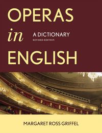 Cover image for Operas in English: A Dictionary