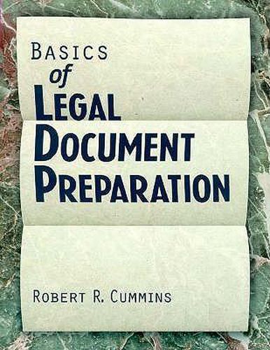 Cover image for Basics of Legal Document Preparation