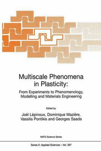 Cover image for Multiscale Phenomena in Plasticity: From Experiments to Phenomenology, Modelling and Materials Engineering