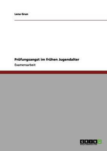 Cover image for Prufungsangst als Form der Schulphobie