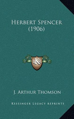 Cover image for Herbert Spencer (1906)