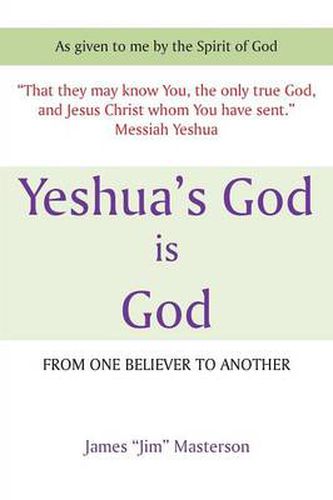 Cover image for Yeshua's God Is God