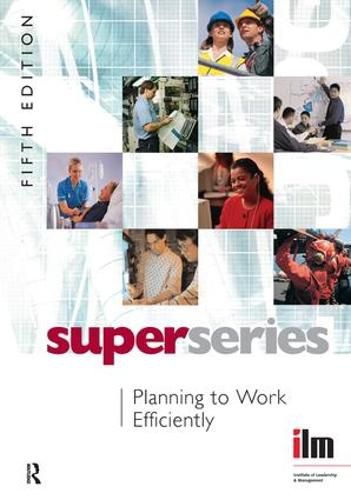 Cover image for Planning to Work Efficiently