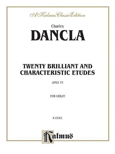 Cover image for Twenty Brilliant and Characteristic Etudes, Op. 73