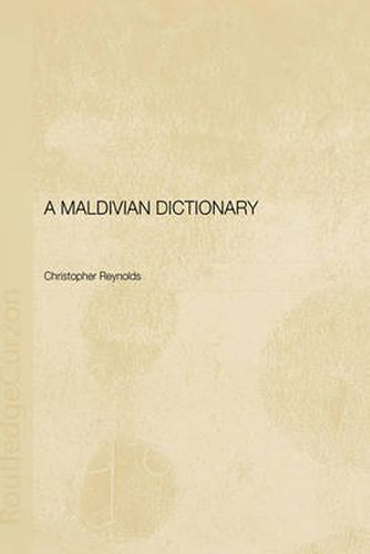 Cover image for A Maldivian Dictionary