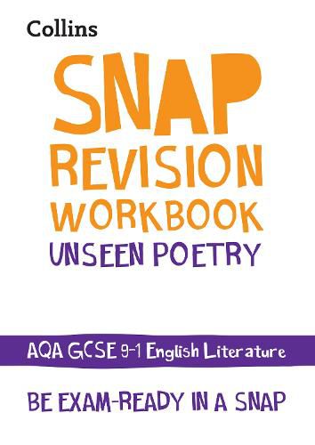 AQA Unseen Poetry Anthology Workbook: Ideal for Home Learning, 2022 and 2023 Exams