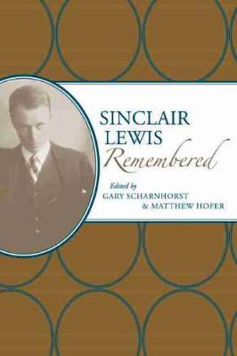 Cover image for Sinclair Lewis Remembered