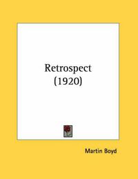 Cover image for Retrospect (1920)