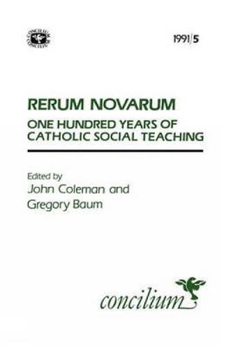 Cover image for Concilium 1991/5 Rerum Novarum