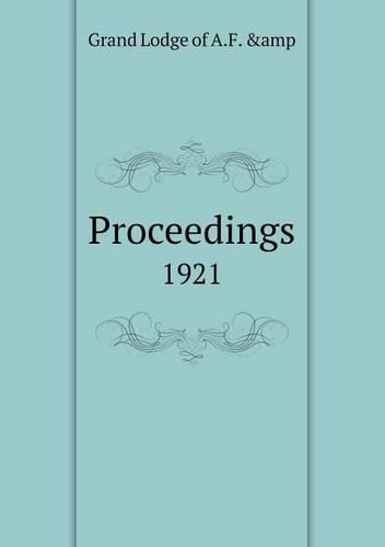 Cover image for Proceedings 1921