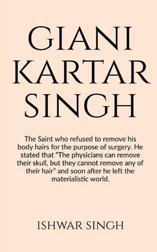 Cover image for Sant Giani Kartar Singh Bhindranwale