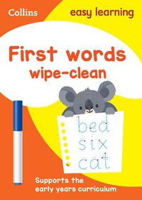 Cover image for First Words Age 3-5 Wipe Clean Activity Book: Ideal for Home Learning