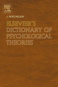 Cover image for Elsevier's Dictionary of Psychological Theories