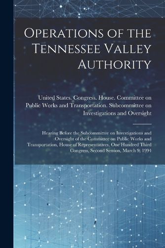 Cover image for Operations of the Tennessee Valley Authority