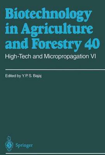 Cover image for High-Tech and Micropropagation VI