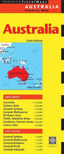 Cover image for Australia Travel Map Sixth Edition