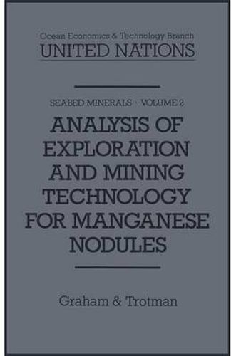 Cover image for Analysis of Exploration and Mining Technology for Manganese Nodules