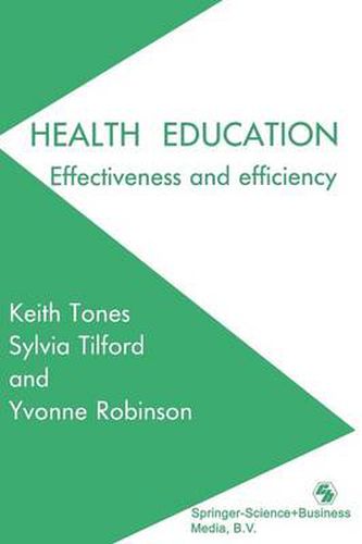 Cover image for Health Education: Effectiveness and efficiency