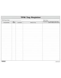 Cover image for TPM Tag Register: TPM Tag Register