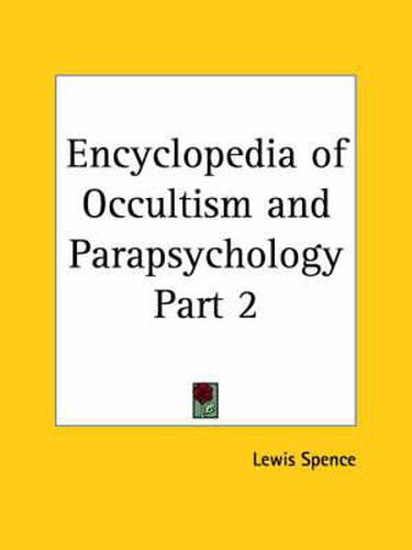 Cover image for Encyclopedia of Occultism & Parapsychology Vol. 1 (1920)