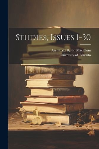 Cover image for Studies, Issues 1-30