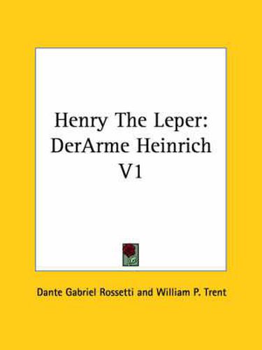 Cover image for Henry the Leper: Derarme Heinrich V1