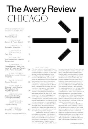 Cover image for The Avery Review - Chicago