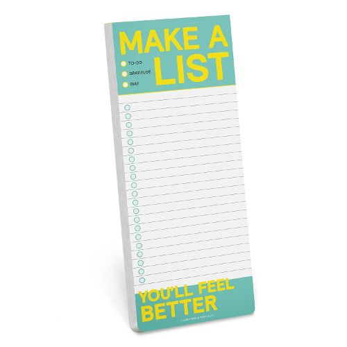 Cover image for Knock Knock Make a List Make-a-List Pad