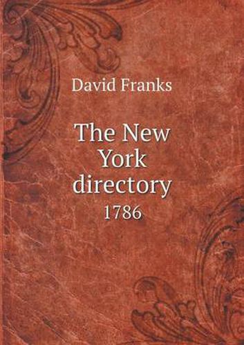 The New York Directory 1786