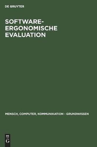 Cover image for Software-ergonomische Evaluation