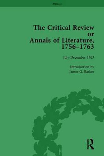 Cover image for The Critical Review or Annals of Literature, 1756-1763 Vol 16