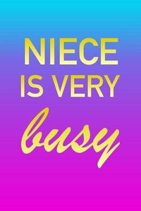 Cover image for Niece: I'm Very Busy 2 Year Weekly Planner with Note Pages (24 Months) - Pink Blue Gold Custom Letter N Personalized Cover - 2020 - 2022 - Week Planning - Monthly Appointment Calendar Schedule - Plan Each Day, Set Goals & Get Stuff Done