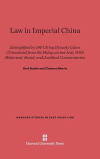 Cover image for Law in Imperial China