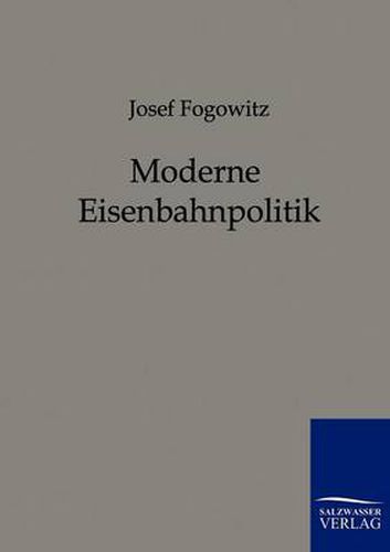 Cover image for Moderne Eisenbahnpolitik